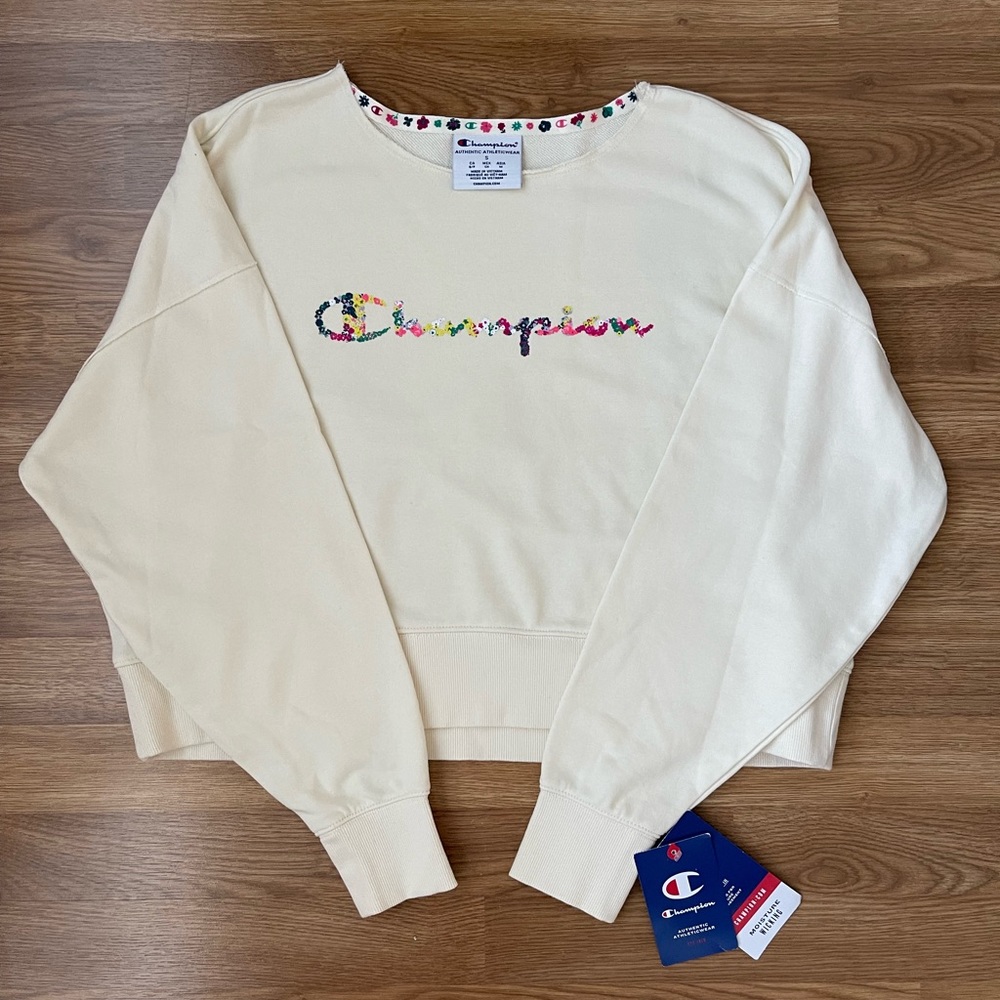 Floral Champion Logo Crop Crew
